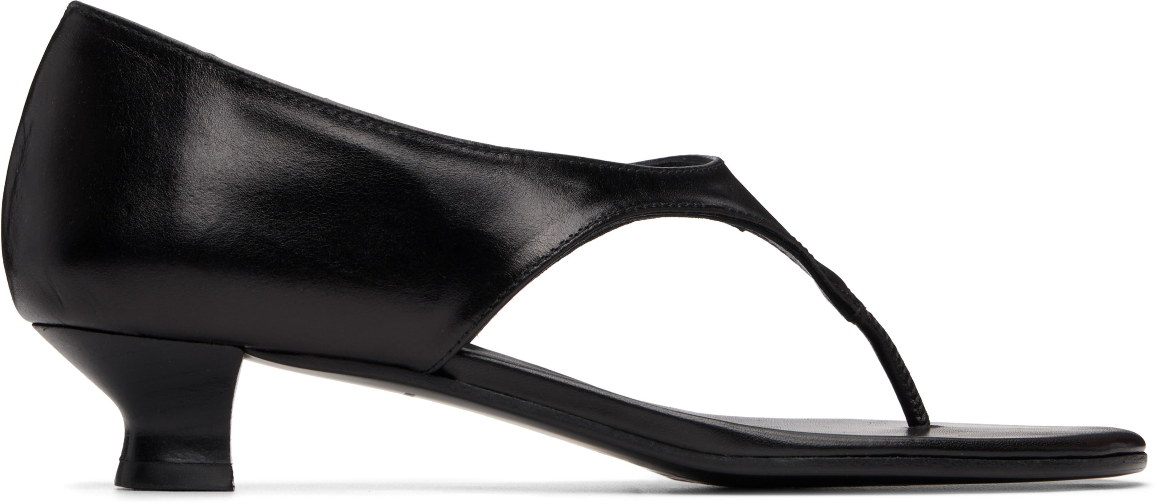Black Isabella Heeled Sandals by PALOMA WOOL