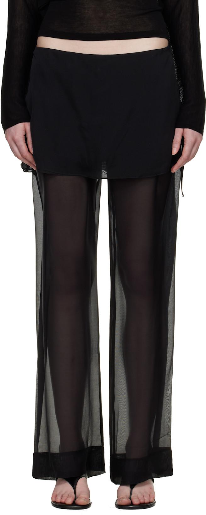 Black Silk Archive Trousers by PALOMA WOOL