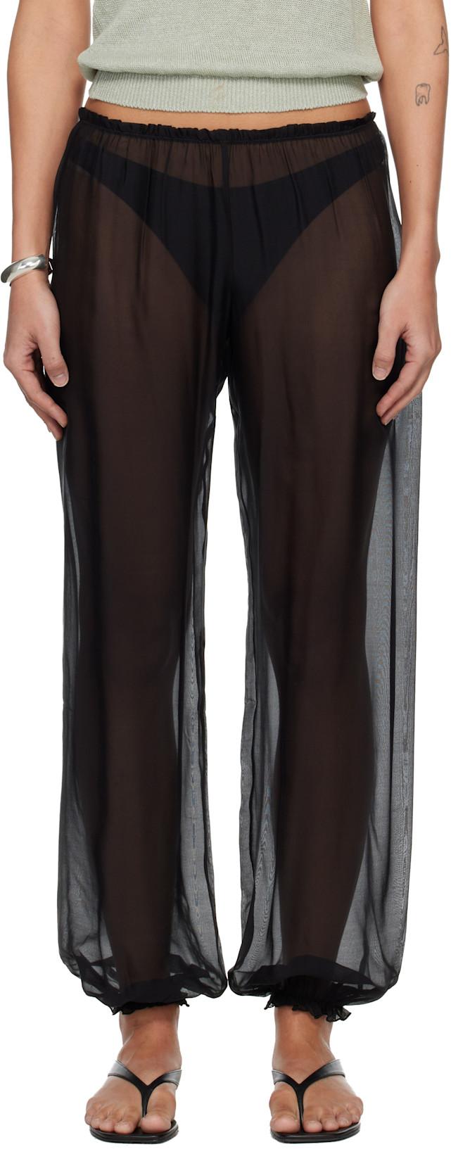 Black Weza Trousers by PALOMA WOOL