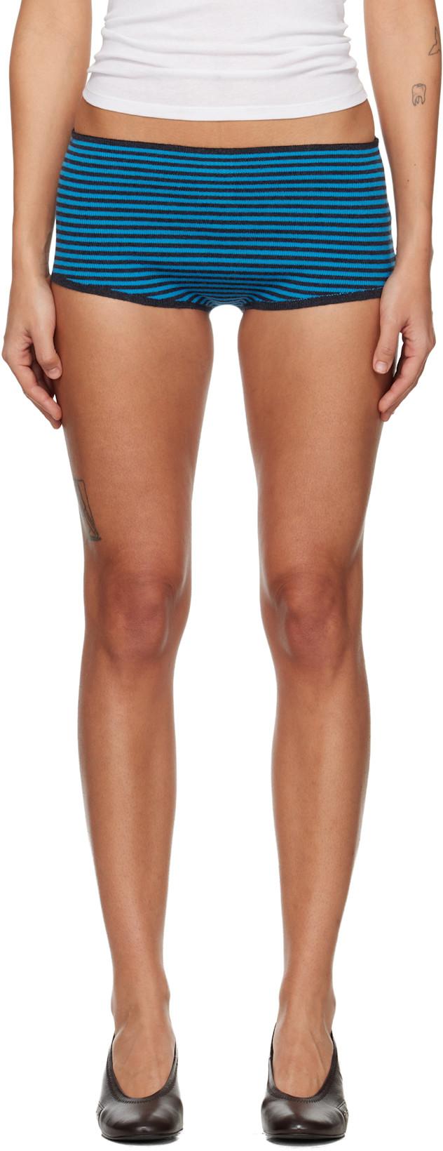 Blue & Gray Smoke Shorts by PALOMA WOOL