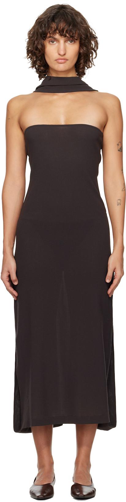 Brown Alberch Maxi Dress by PALOMA WOOL