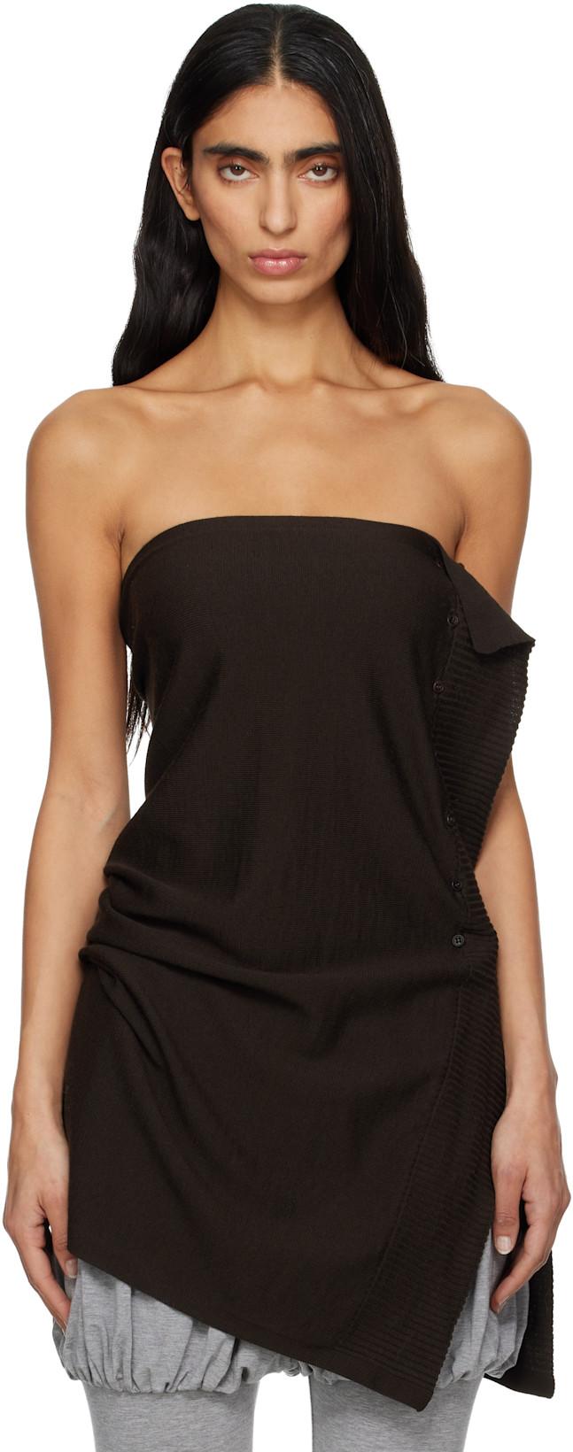 Brown Charco Tank Top by PALOMA WOOL