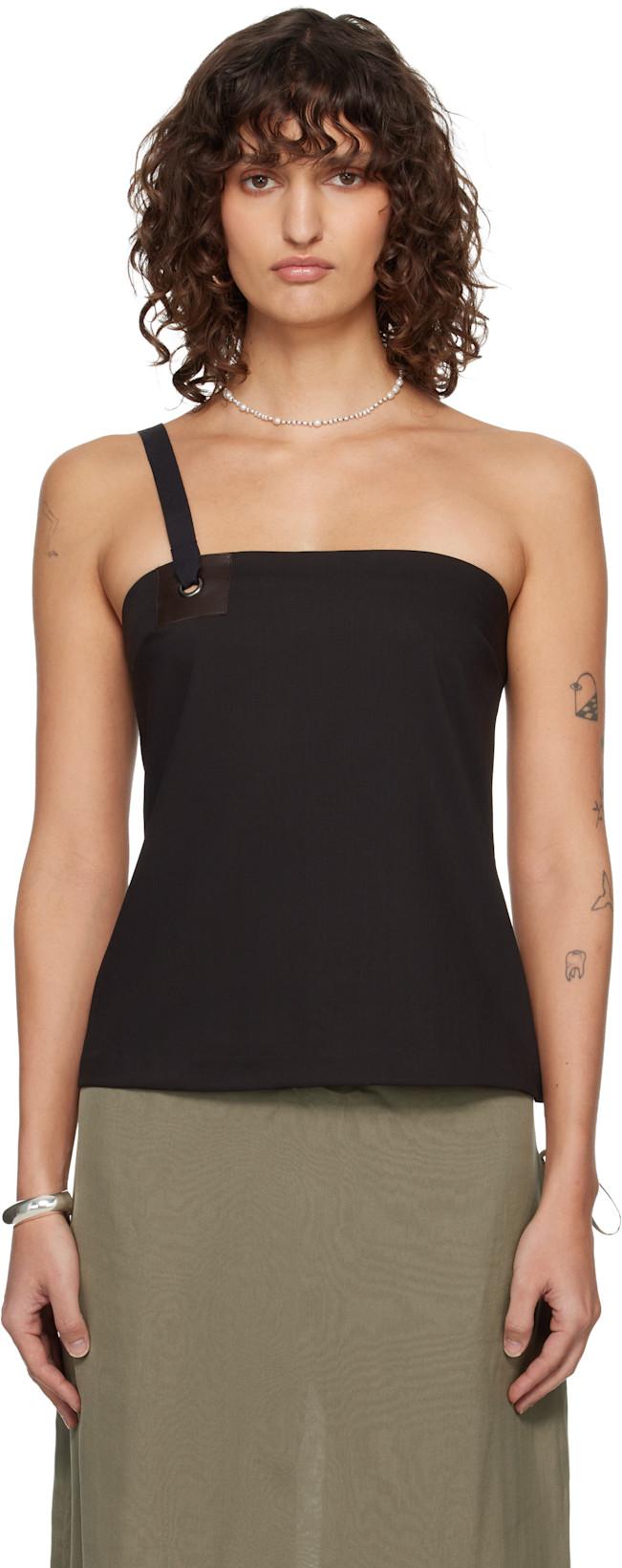 Brown Lali Top by PALOMA WOOL