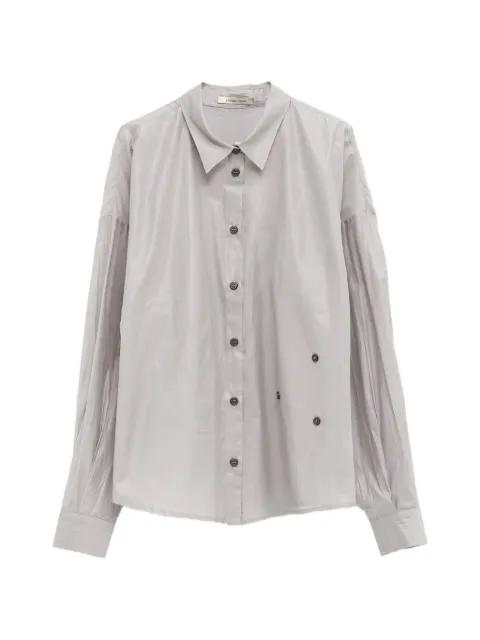 Donald pleated-sleeve button-detail shirt by PALOMA WOOL