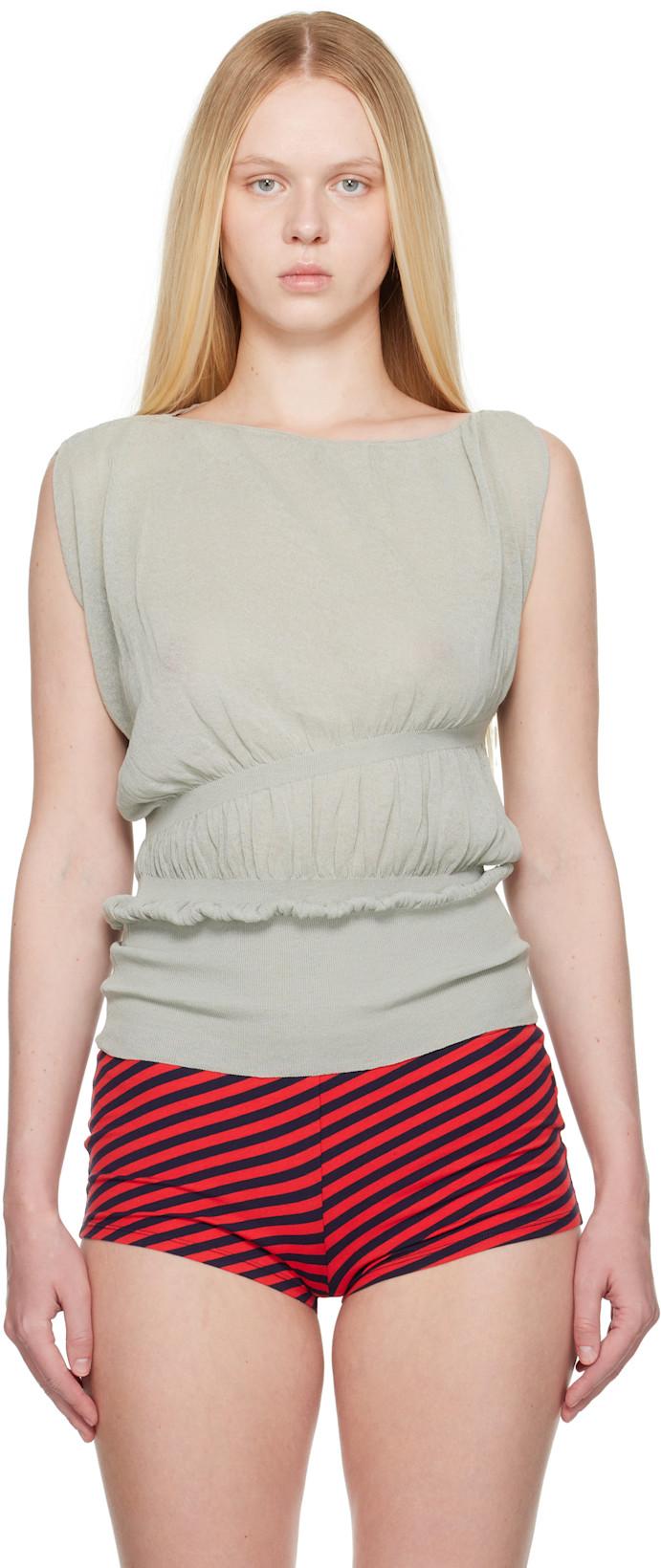 Gray Alber Tank Top by PALOMA WOOL