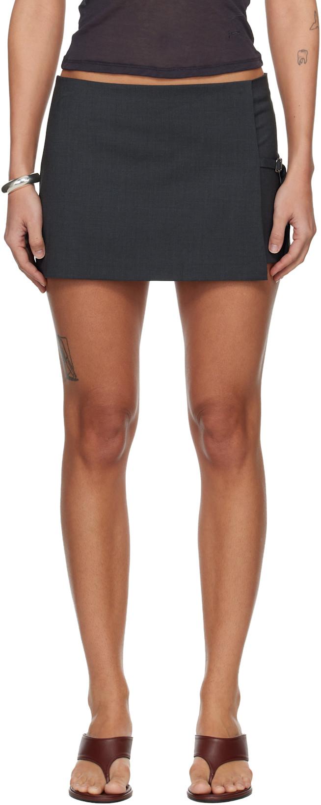 Gray Mini Archive Skort by PALOMA WOOL