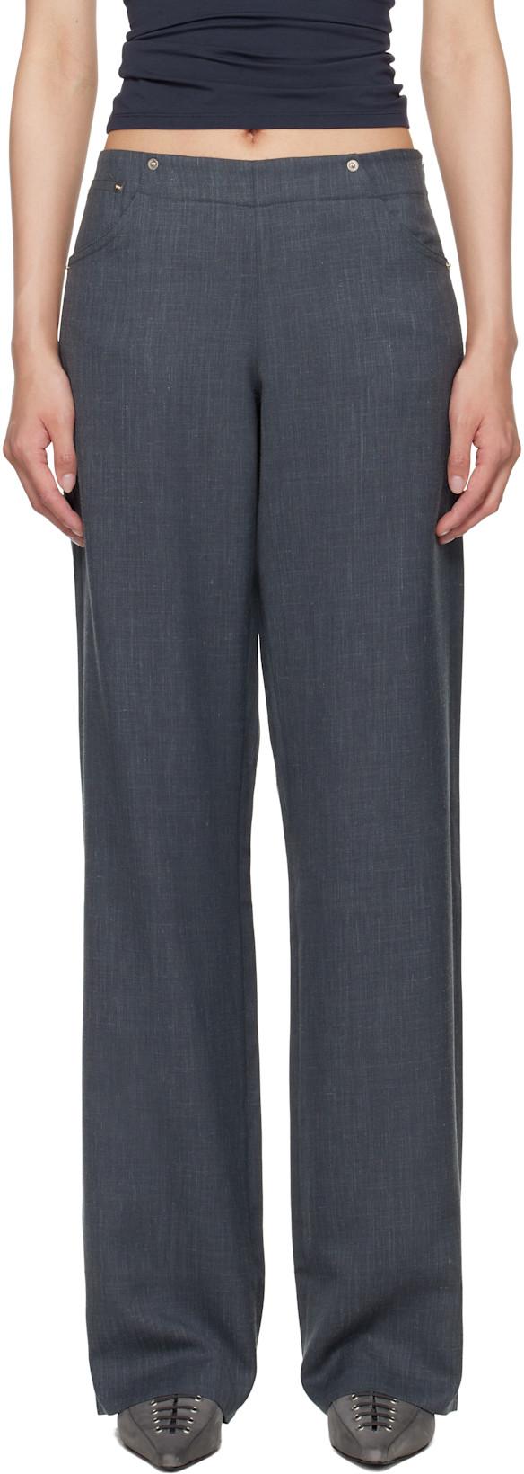 Gray Onely Trousers by PALOMA WOOL