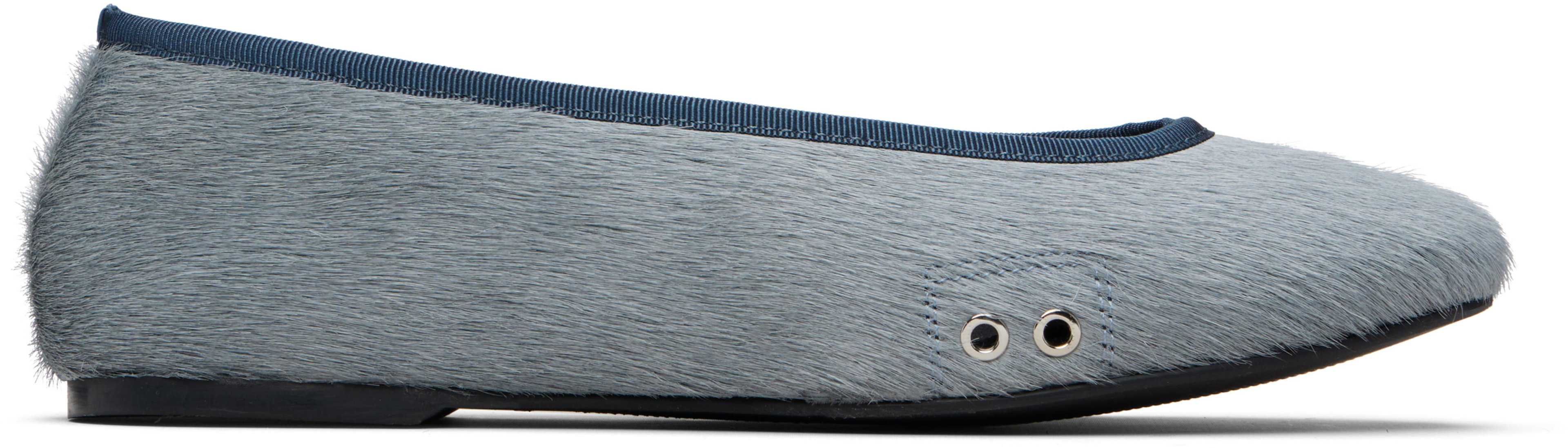 Gray Pili Ballerina Flats by PALOMA WOOL