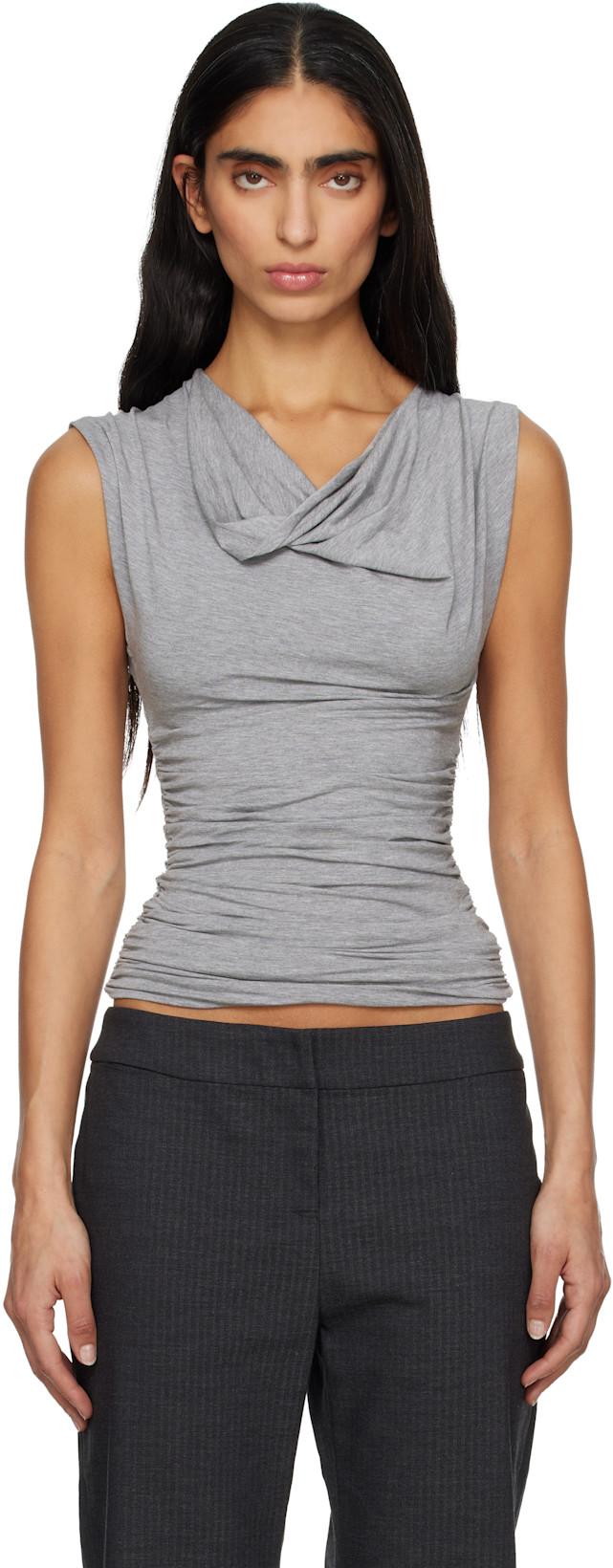 Gray Serafin Tank Top by PALOMA WOOL