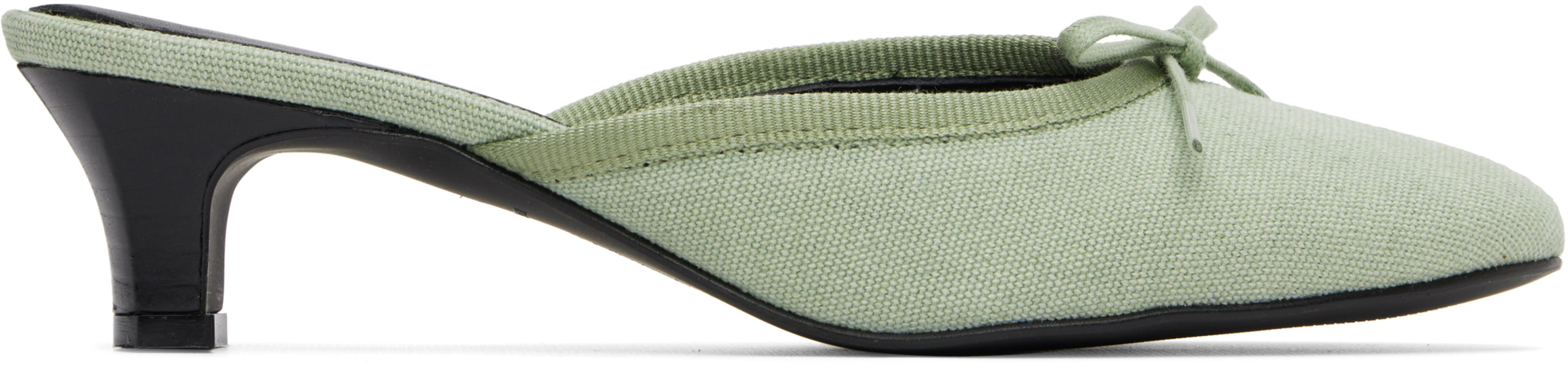 Green Petra Mule Heels by PALOMA WOOL