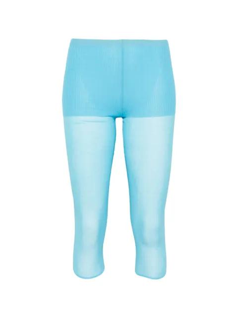 Meleta ribbed-knit leggings by PALOMA WOOL