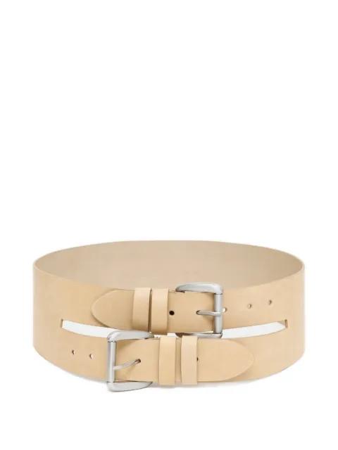 Penelope double-buckle wide-strap belt by PALOMA WOOL