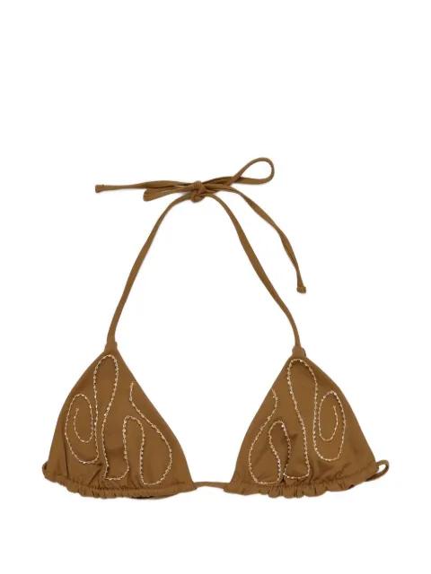 Sharpie bead-embellished bikini top by PALOMA WOOL