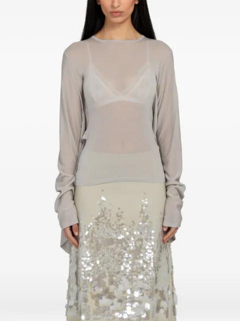 Suga draped-panel blouse by PALOMA WOOL