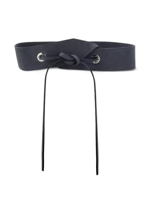 knot-detail leather belt by PALOMA WOOL