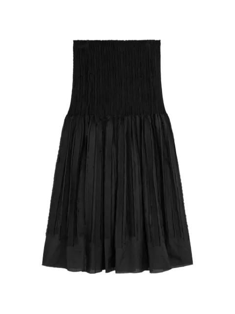 smocked frayed-edge skirt by PALOMA WOOL