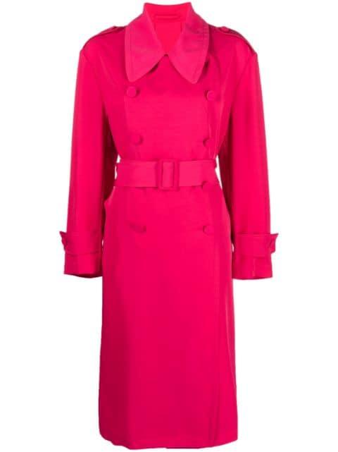 oversized-collar trench coat by PALTO