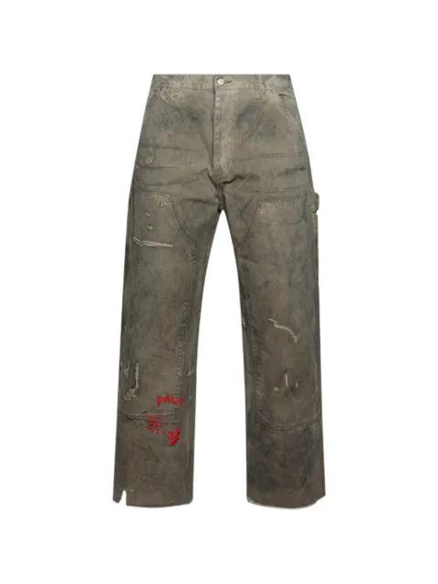 Been Thru It waxed-canvas double-knee trousers by PALY