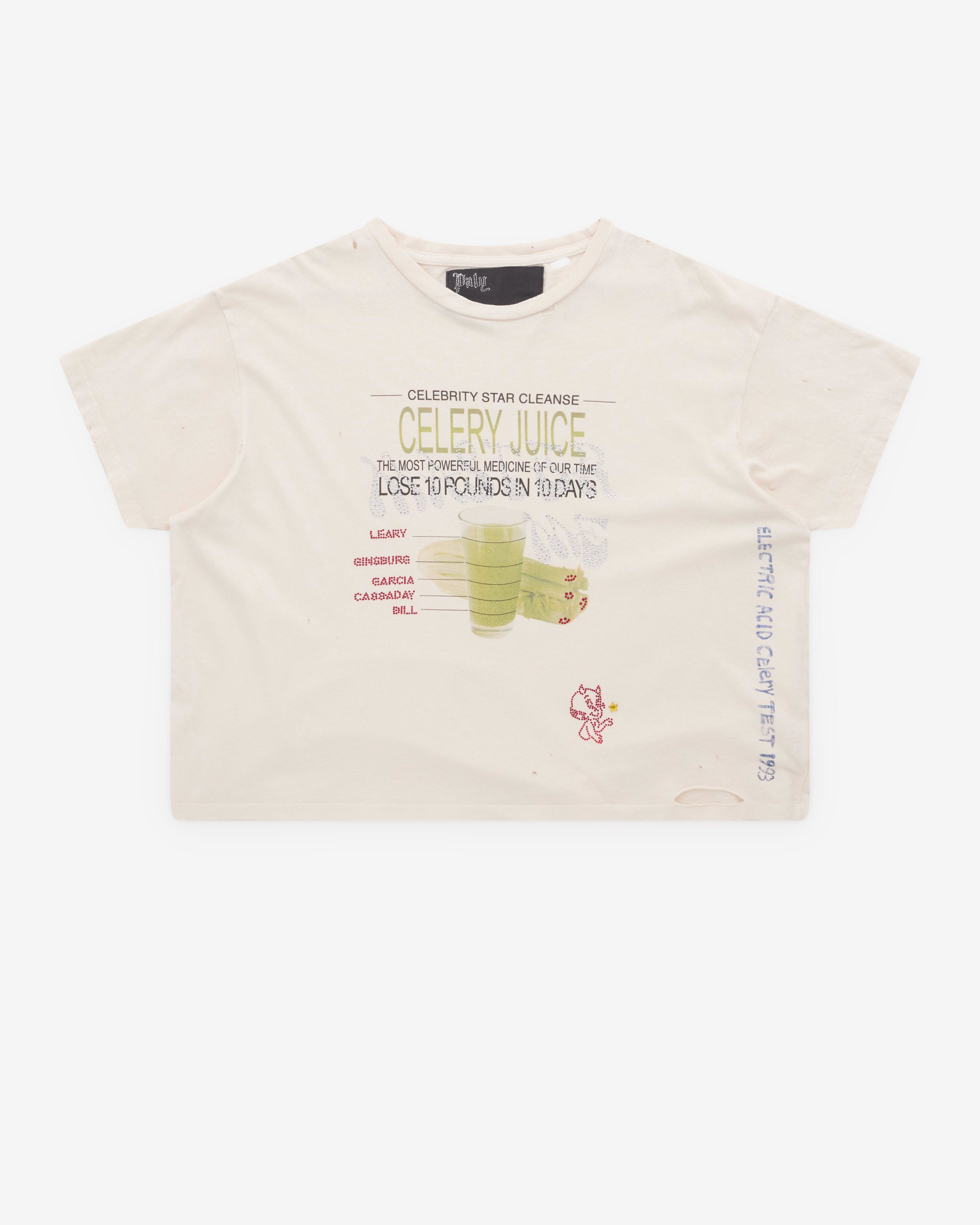 Paly - Celery Cleanse T-Shirt - (Washed White) by PALY