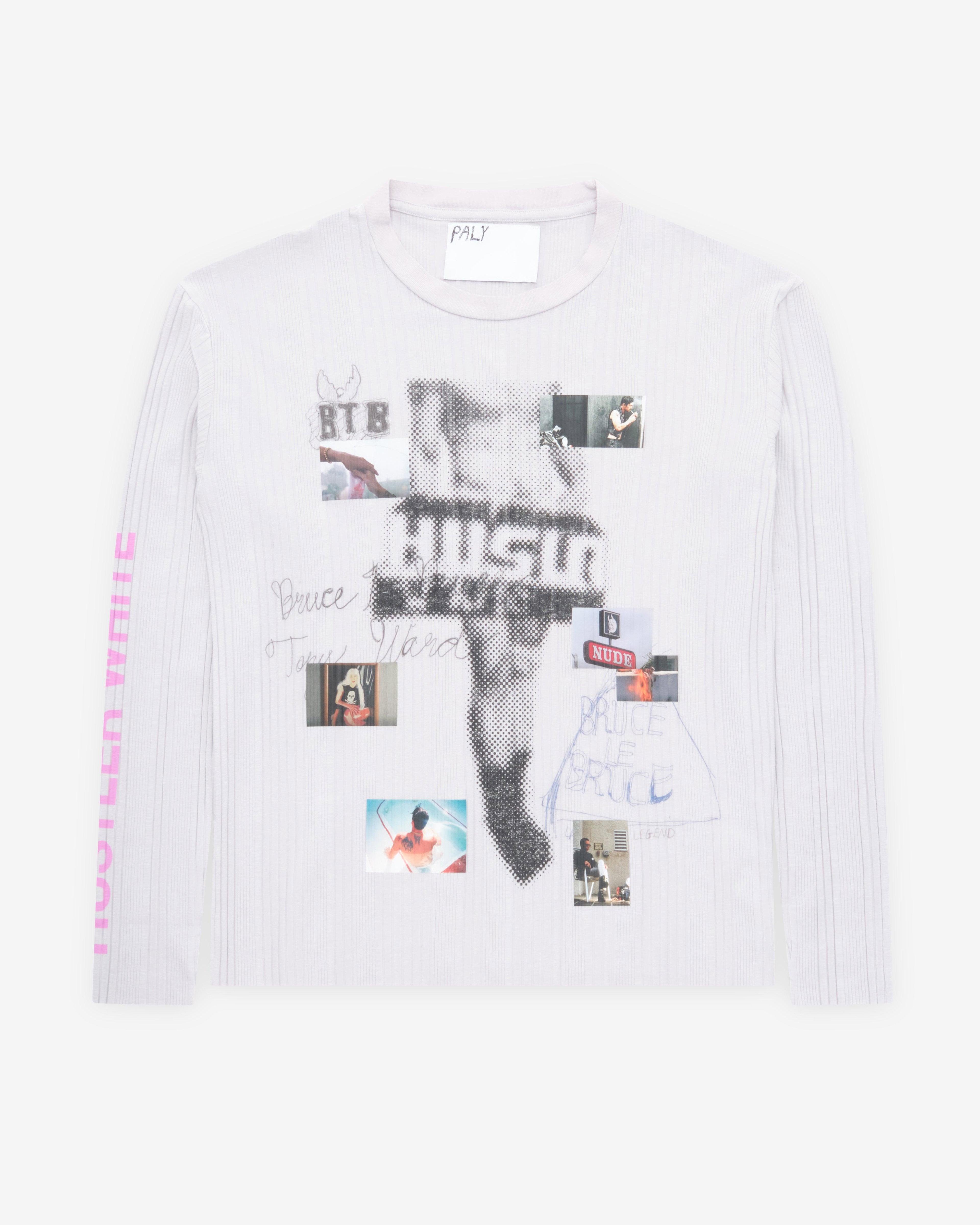 Paly - Men's Hustler Long Sleeve Tee - (White) by PALY
