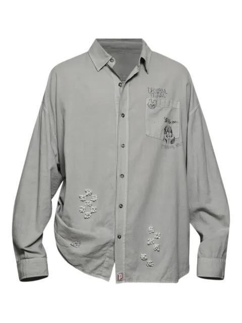 appliqué-detail shirt by PALY