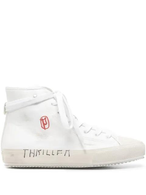 high-top graphic sneakers by PALY