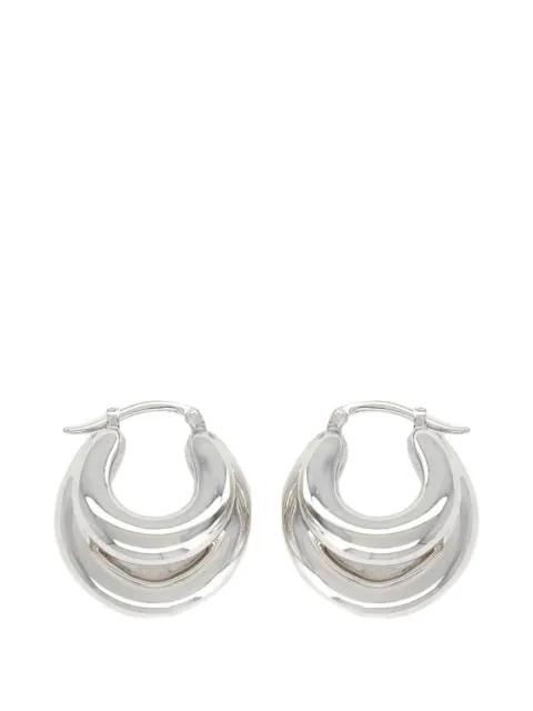 Blow Up layered hoop earrings by PANCONESI