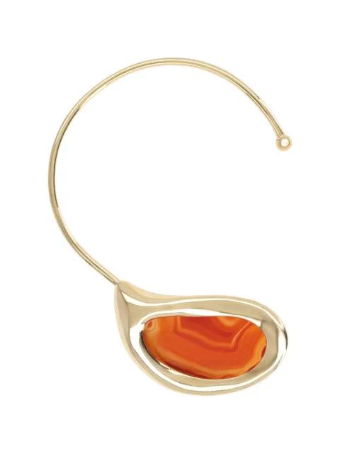 Dusk agate-pendant open necklace by PANCONESI