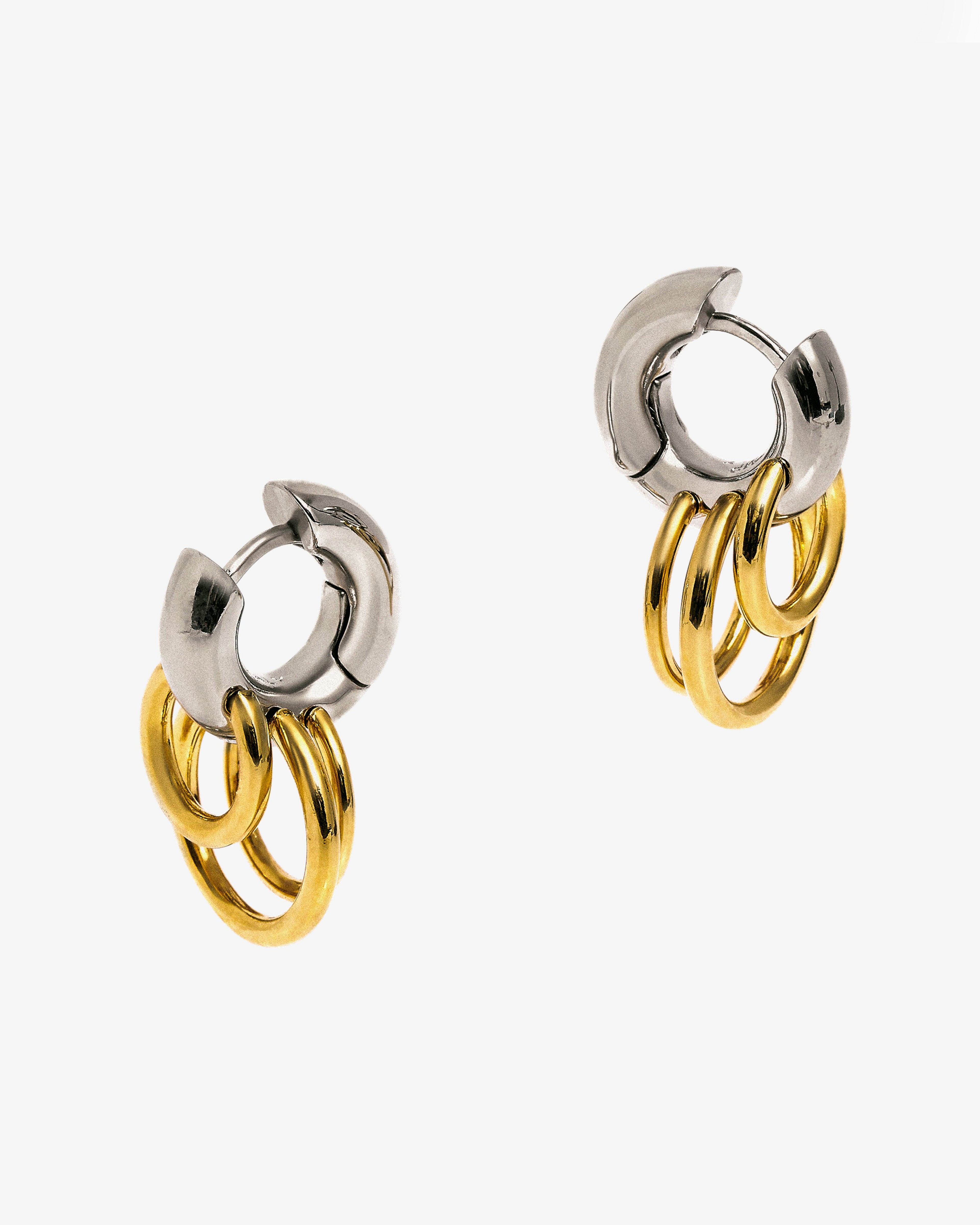 Panconesi - Pierced Huggies - (Gold) by PANCONESI