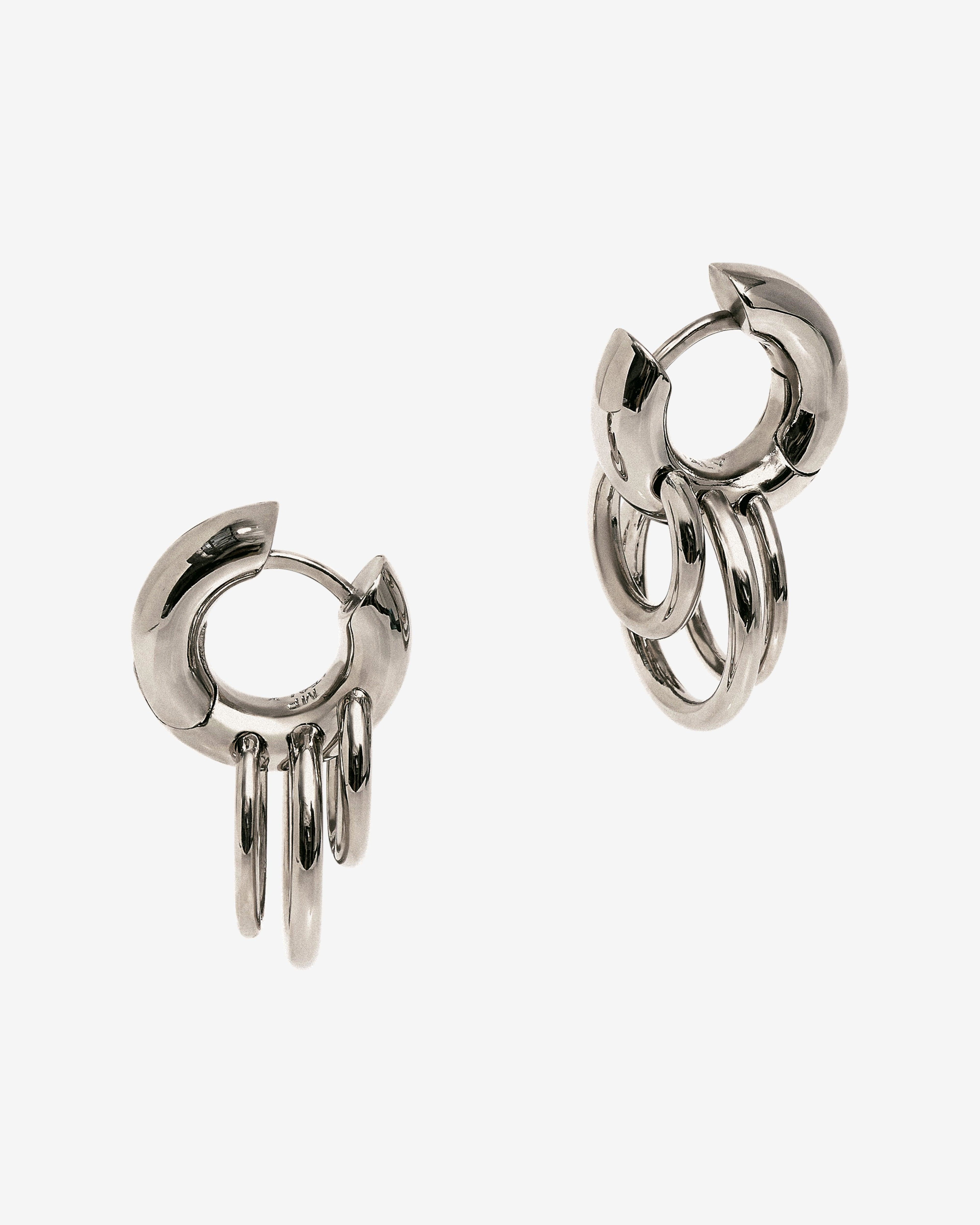 Panconesi - Pierced Huggies - (Silver) by PANCONESI