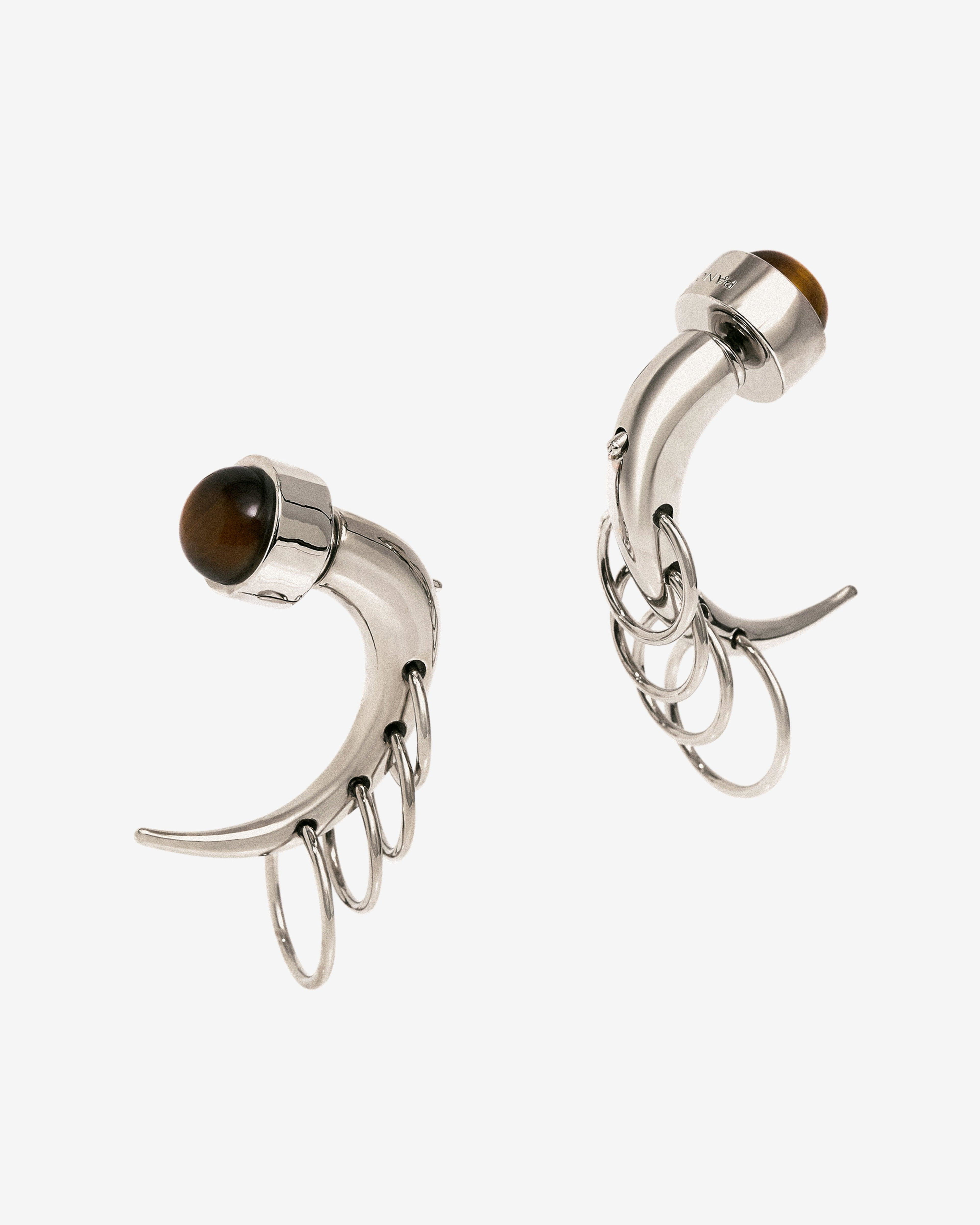 Panconesi - Pierced Spina Earrings - (Silver) by PANCONESI