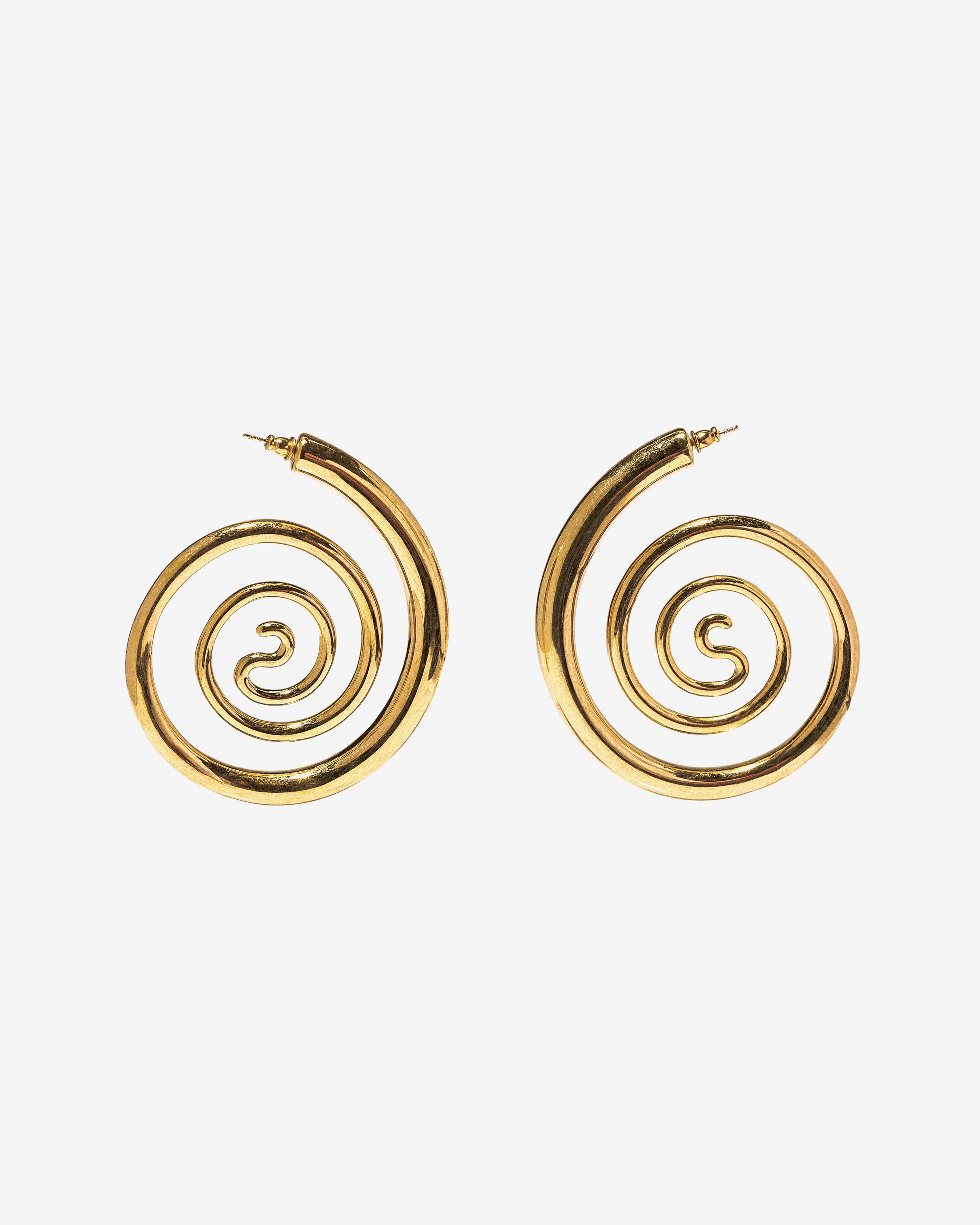Panconesi - Spiral Serpent Hoops - (Gold) by PANCONESI