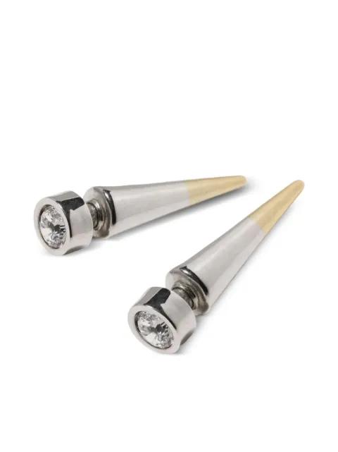 diamanté-set spike earrings by PANCONESI