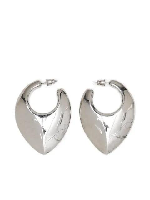 pointed hoop earrings by PANCONESI