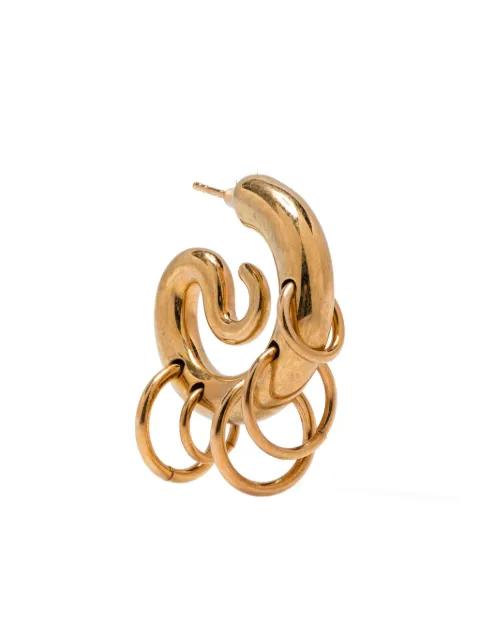 ring drop earrings by PANCONESI