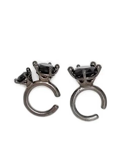 ring-embellished earring cuffs set by PANCONESI