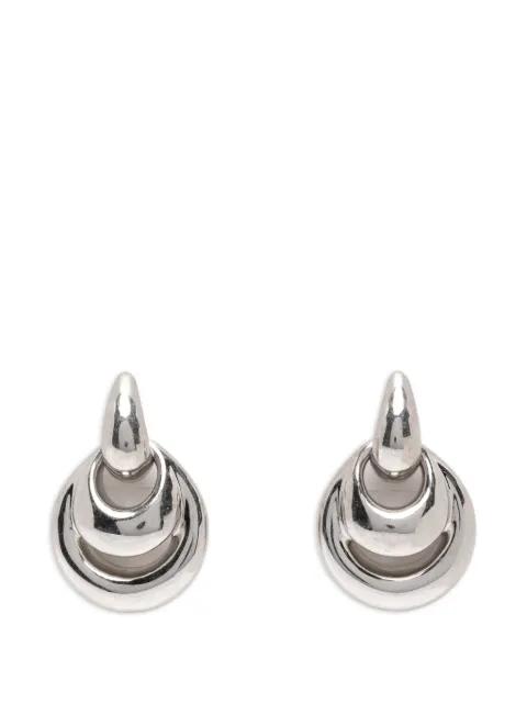 sculptural drop earrings by PANCONESI