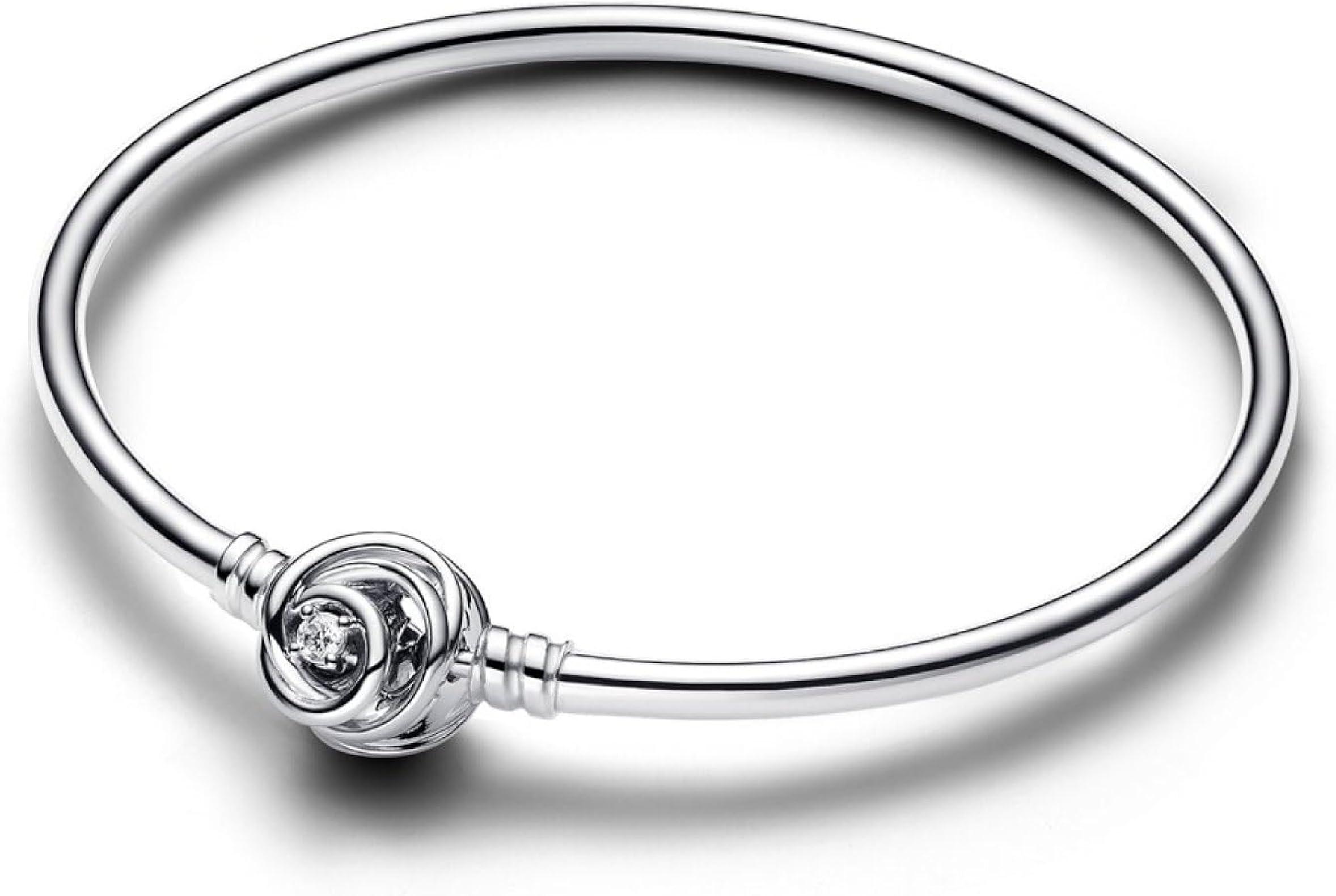 Pandora Moments Encircled Clasp Bangle by PANDORA
