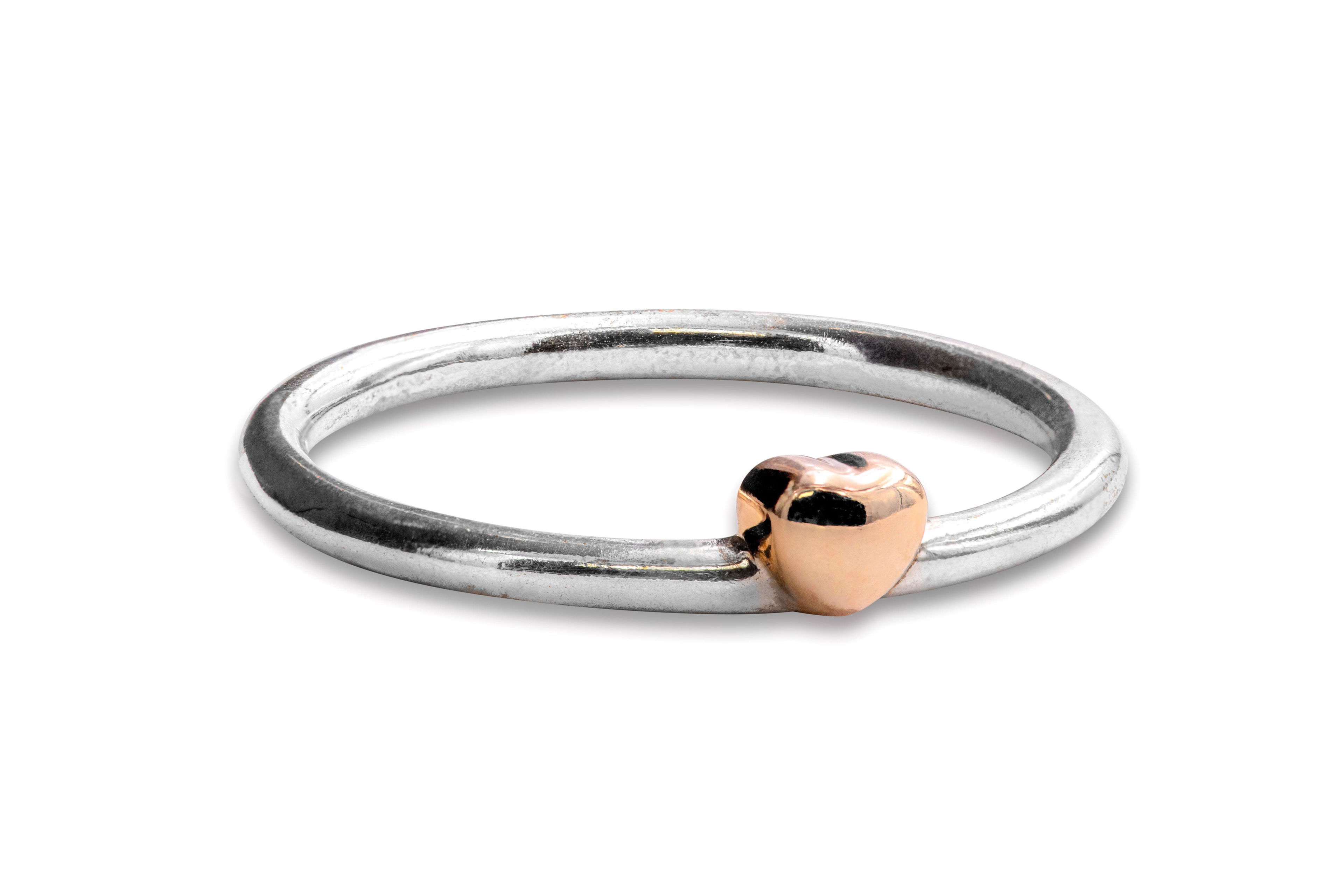 Pandora Polished Heart Puzzle Ring by PANDORA
