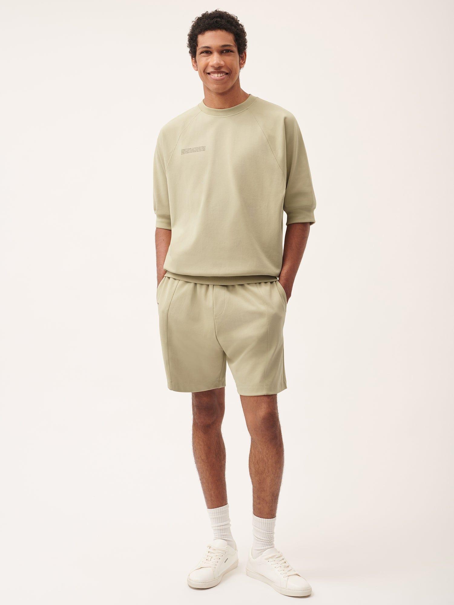 Archive Mens DNA Double Jersey Panelled Shorts by PANGAIA