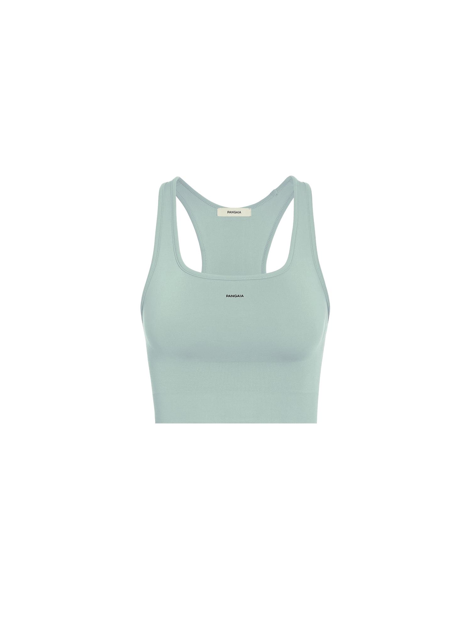 Women's Blue Plant-stretch Compressive Sports Bra | PANGAIA by PANGAIA