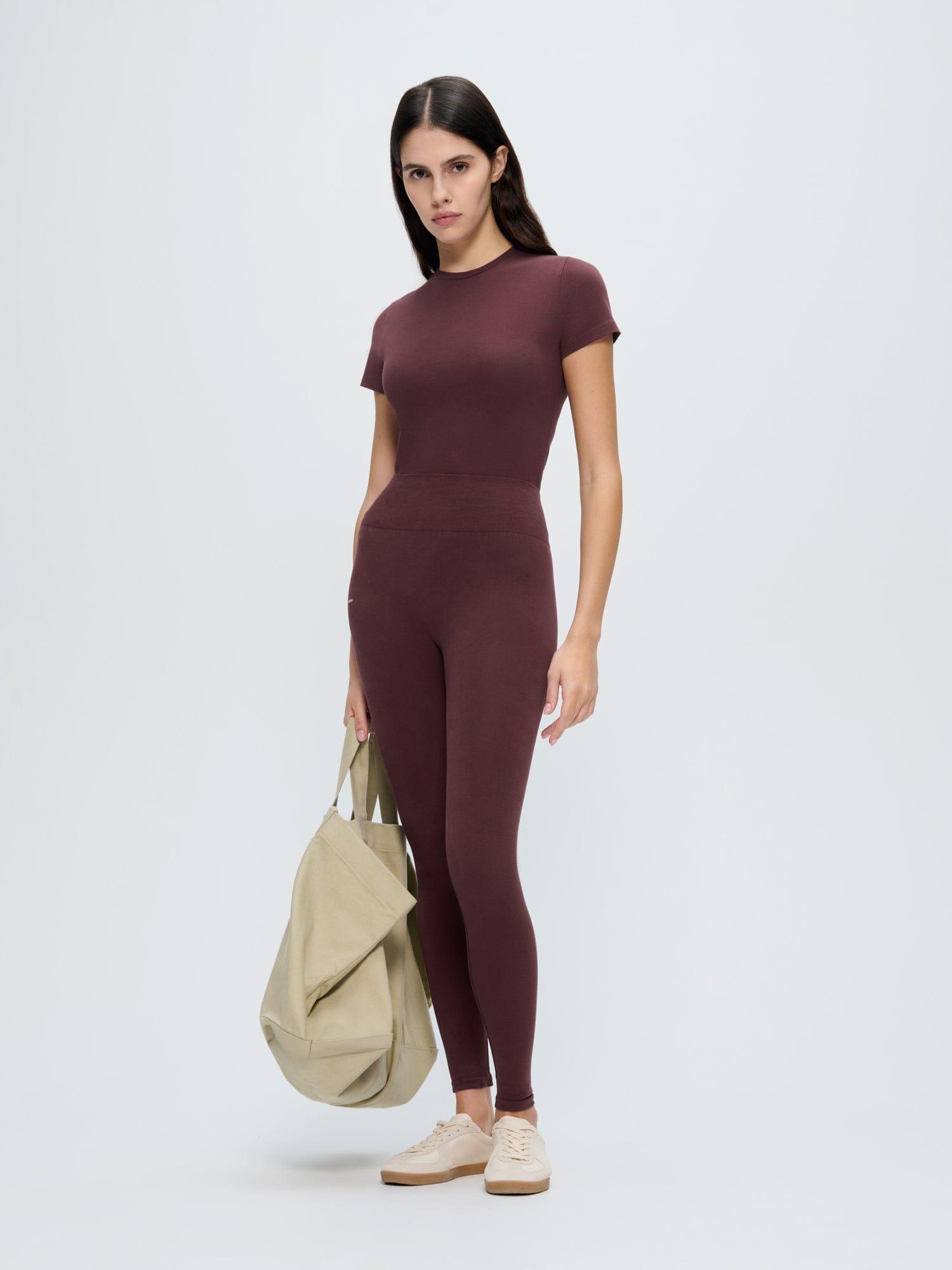 Womens Cotton-Stretch Leggings by PANGAIA