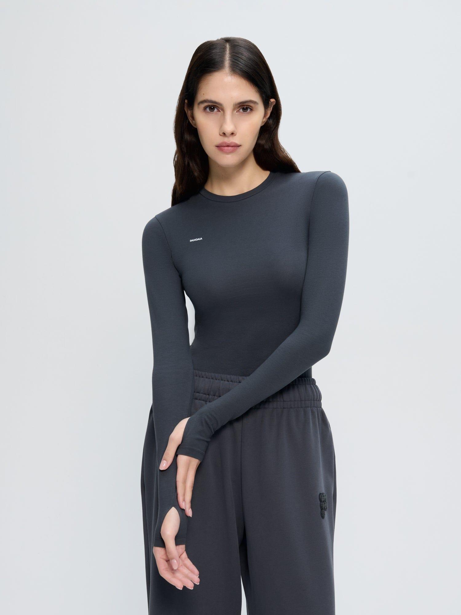 Womens Cotton-Stretch Long-Sleeved Top by PANGAIA