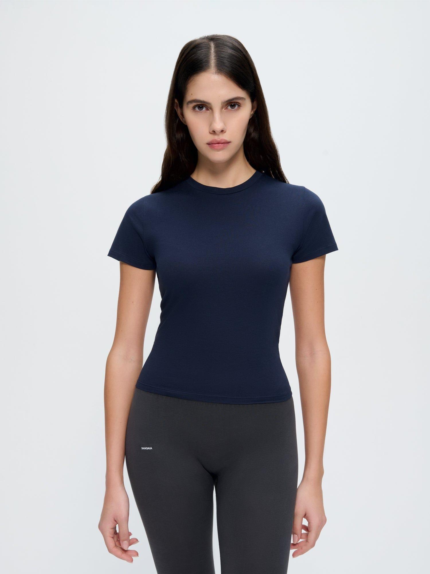 Womens Cotton-Stretch Slim T-Shirt by PANGAIA