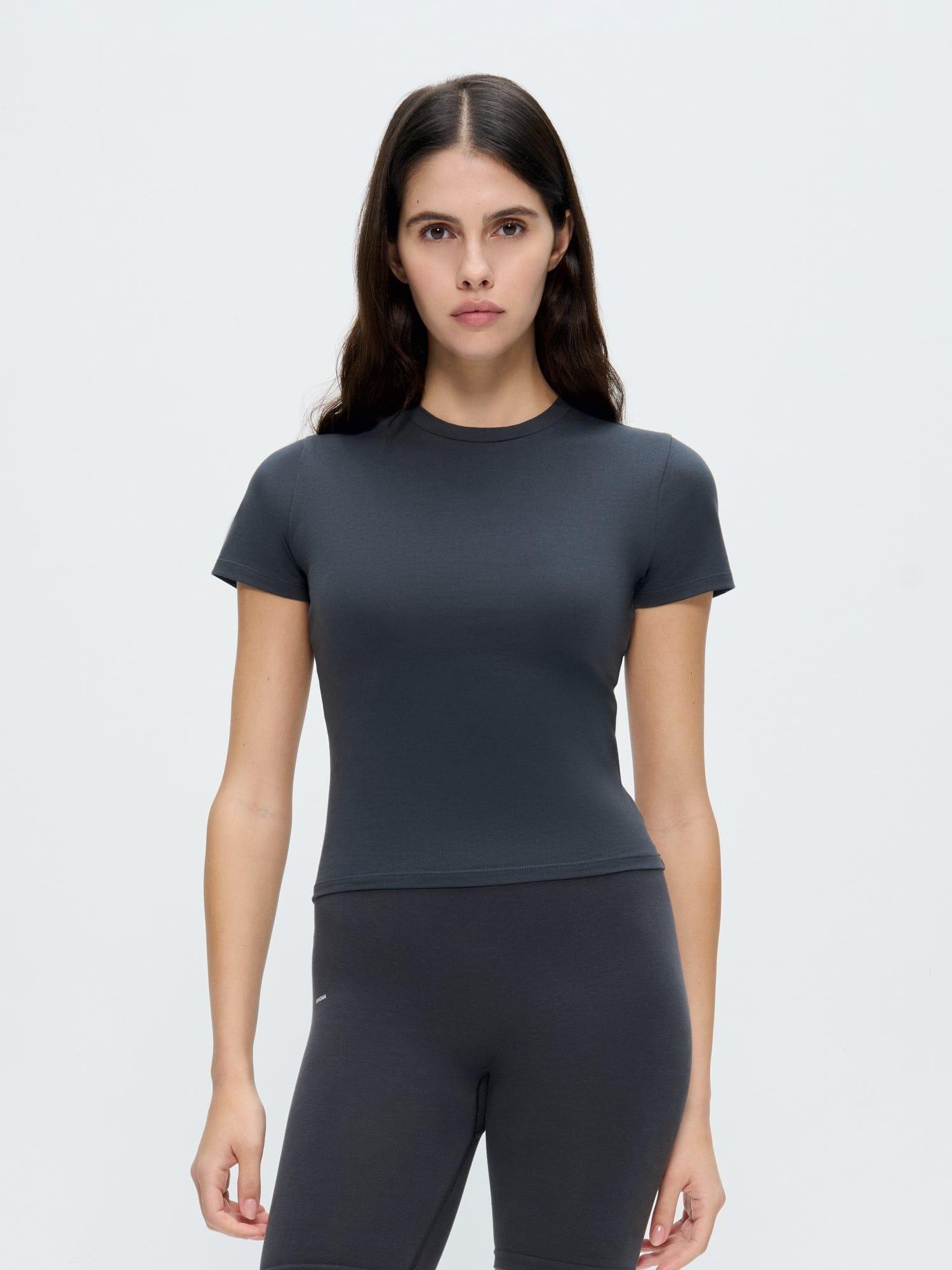 Womens Cotton-Stretch Slim T-Shirt by PANGAIA