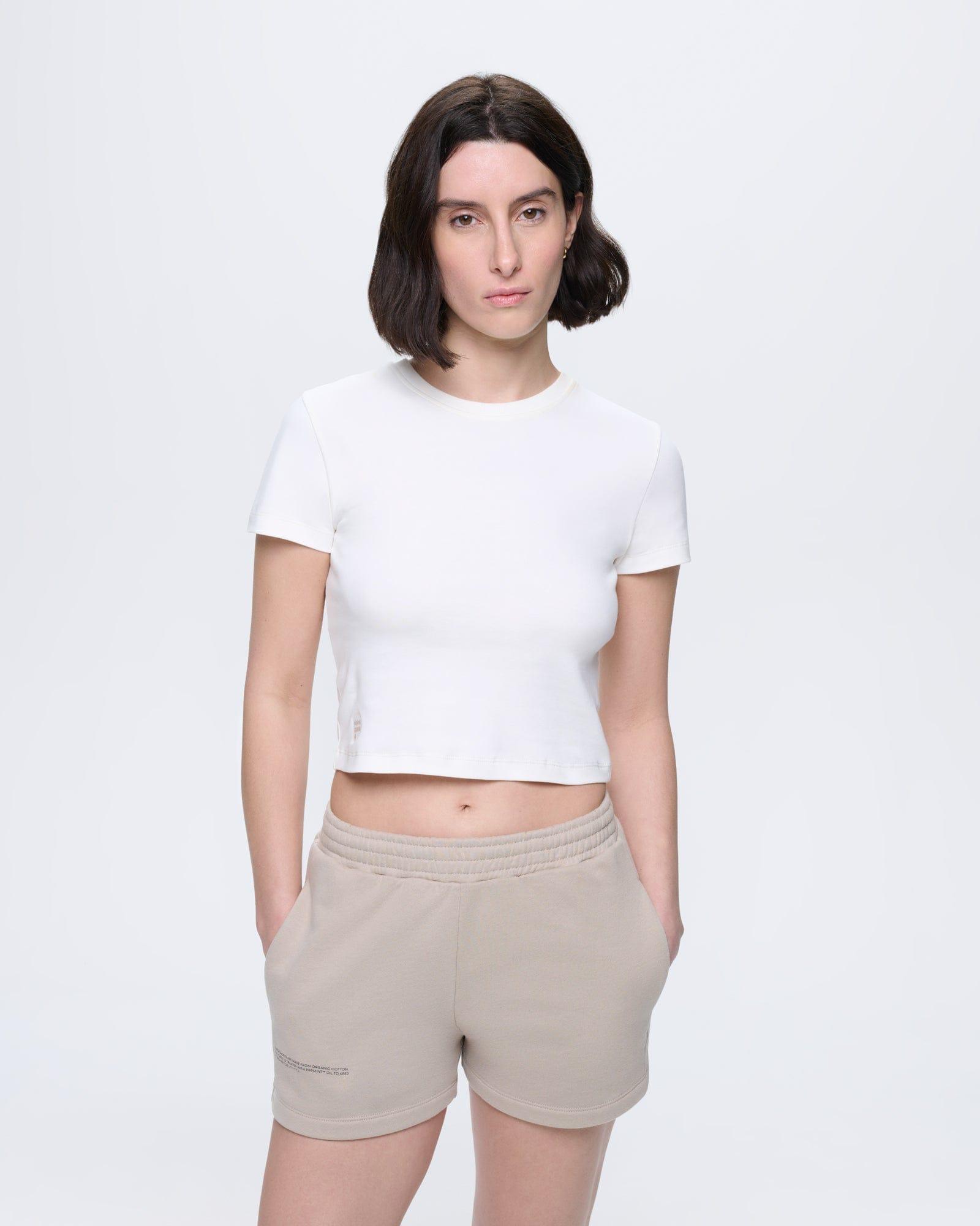 Womens Cropped T-Shirt - Off by PANGAIA