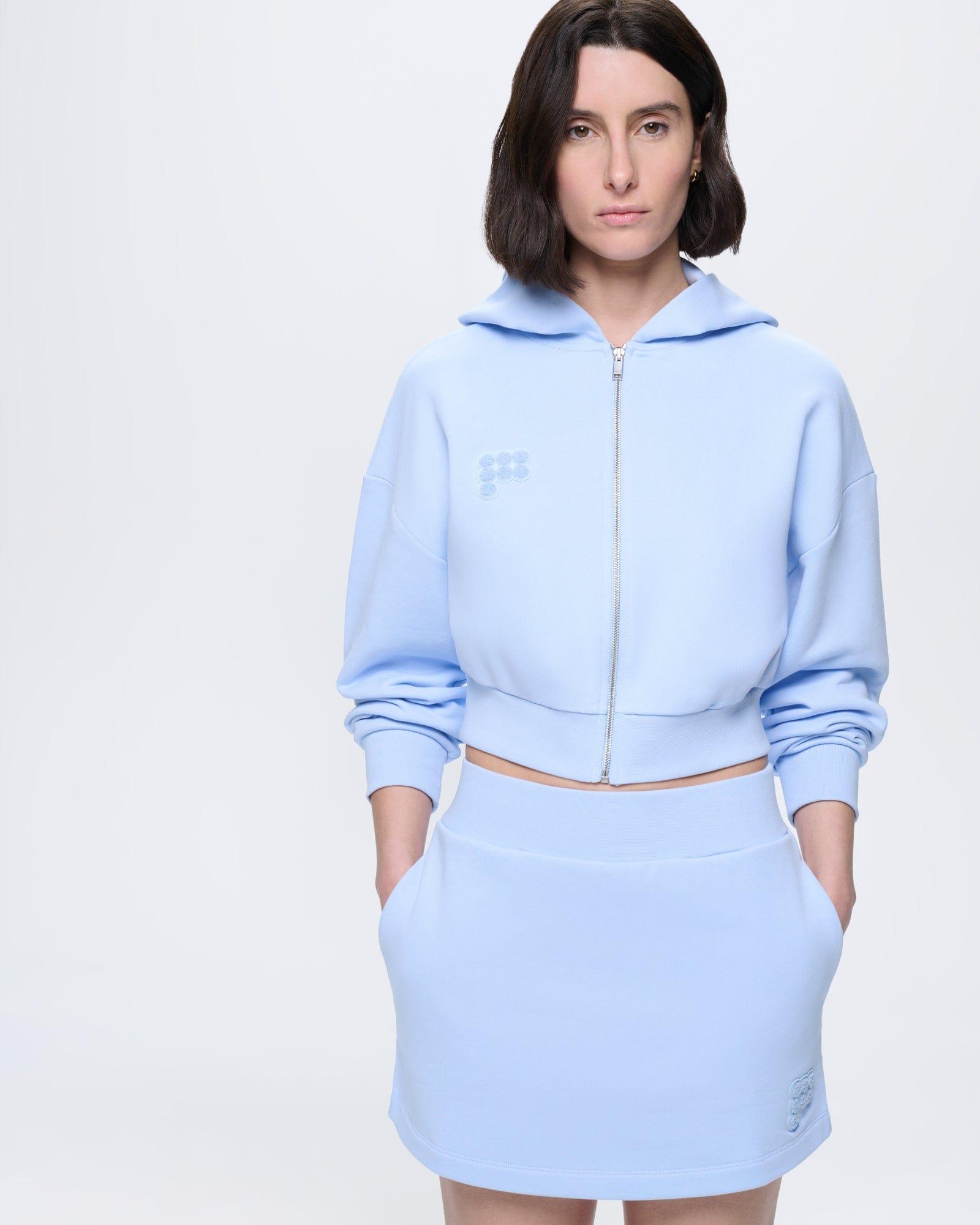 Womens Cropped Zip Up Hoodie by PANGAIA