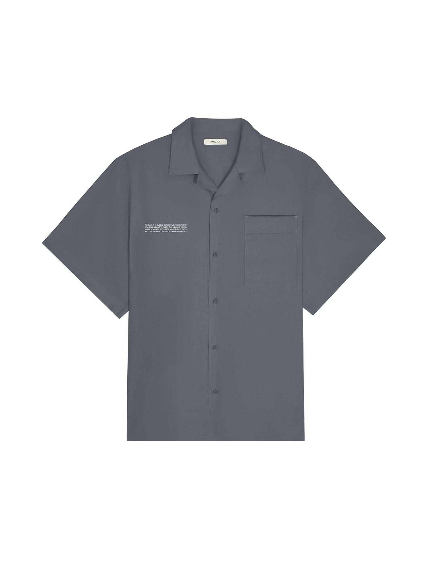 Womens DNA Linen Camp Collar Shirt by PANGAIA