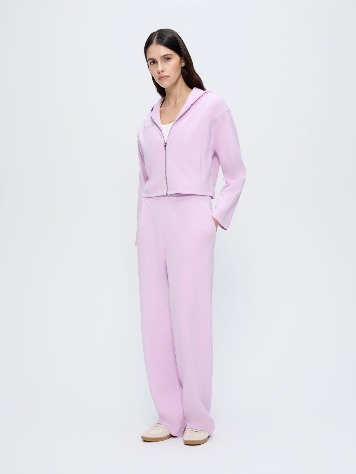 Womens Double Jersey Pleated Trousers by PANGAIA