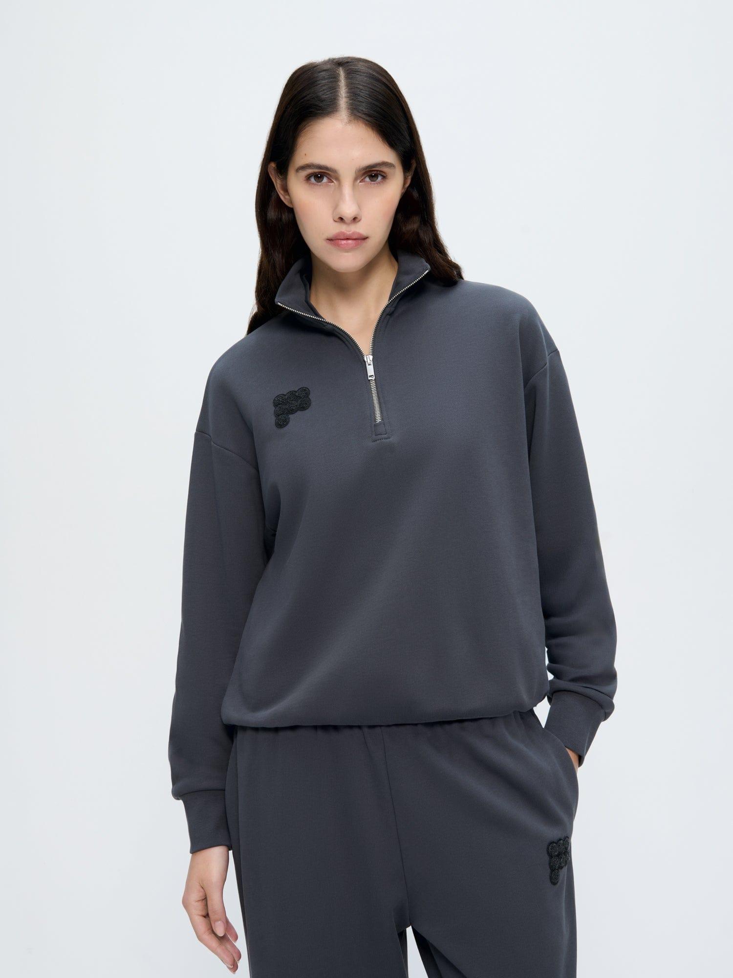 Womens Half Zip Sweatshirt by PANGAIA